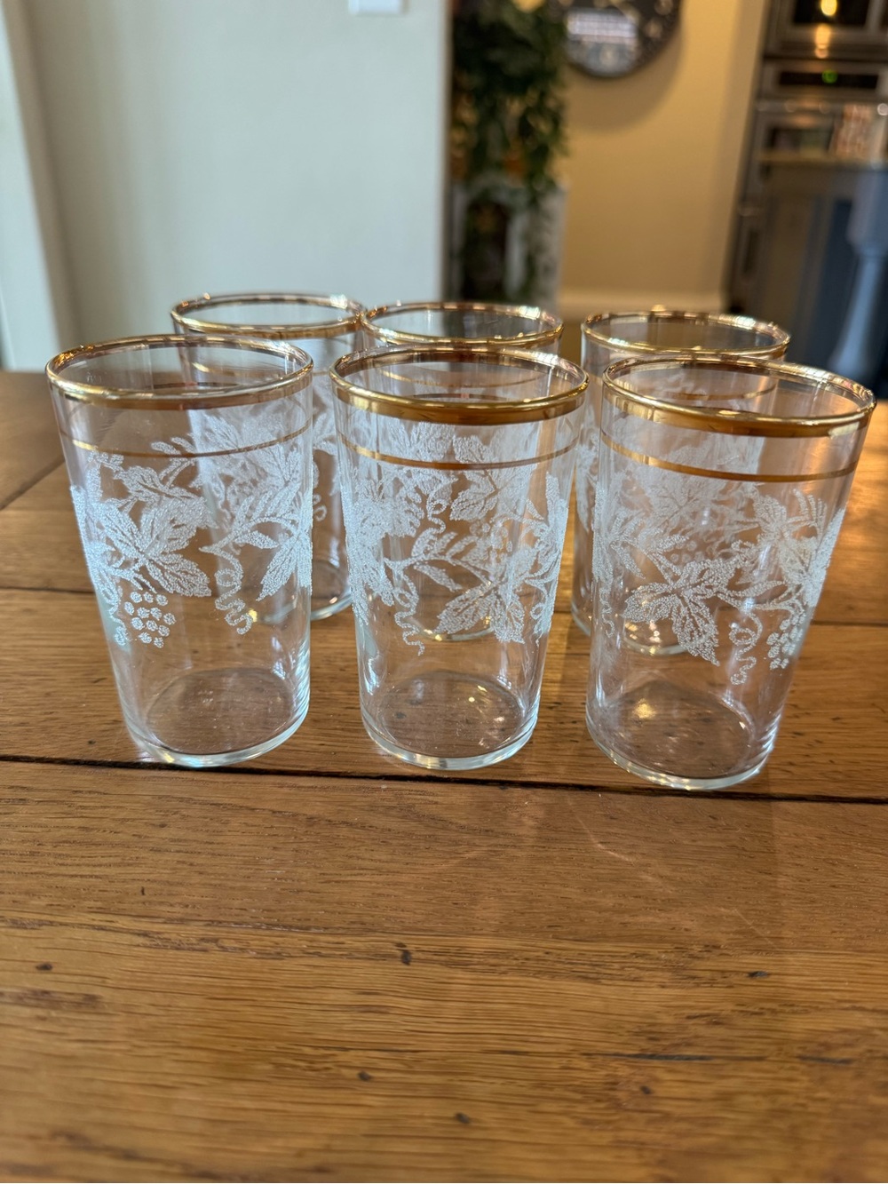 Vintage Bartlett Collins drinking glasses- set of 6